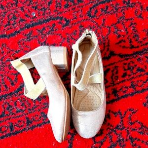 Elegant Gold and Pink Girl Shoes